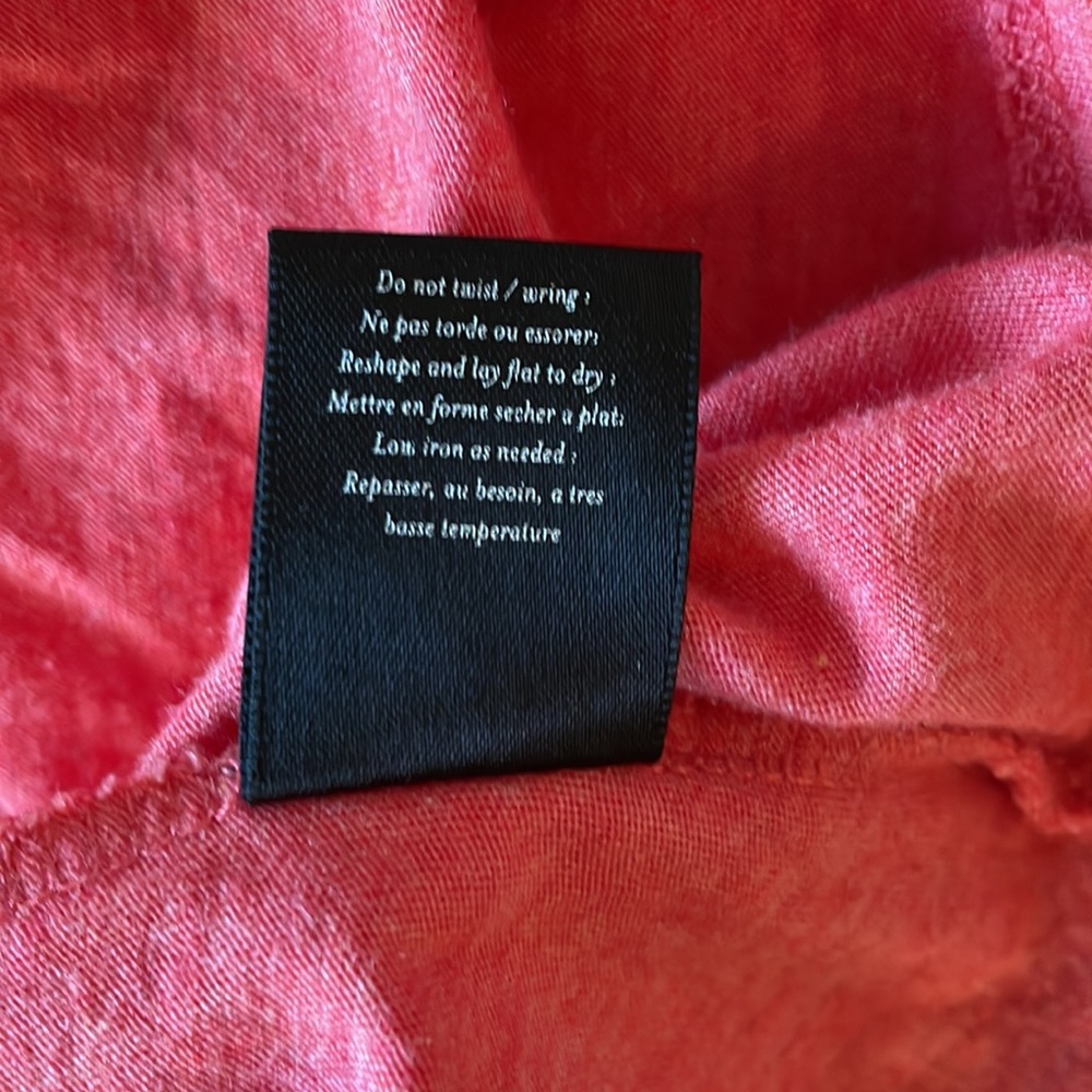 Anthroplogie coral ruched tee size XS - Picture 4 of 5